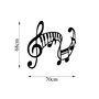 Wallity Musical - 438 Escultura de pared de metal negra